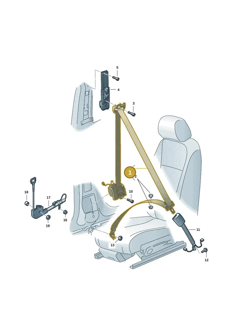 2K7857705FRAA — Volkswagen Caddy Maxi (2020-2025) diagram 2ka857060, position 1