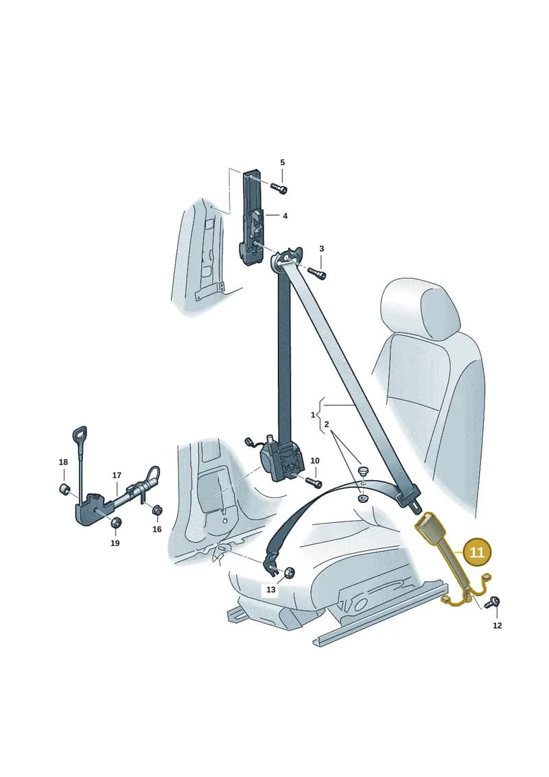 2K7857755BMNB — Volkswagen Caddy Maxi (2020-2025) diagram 2ka857060, position 11