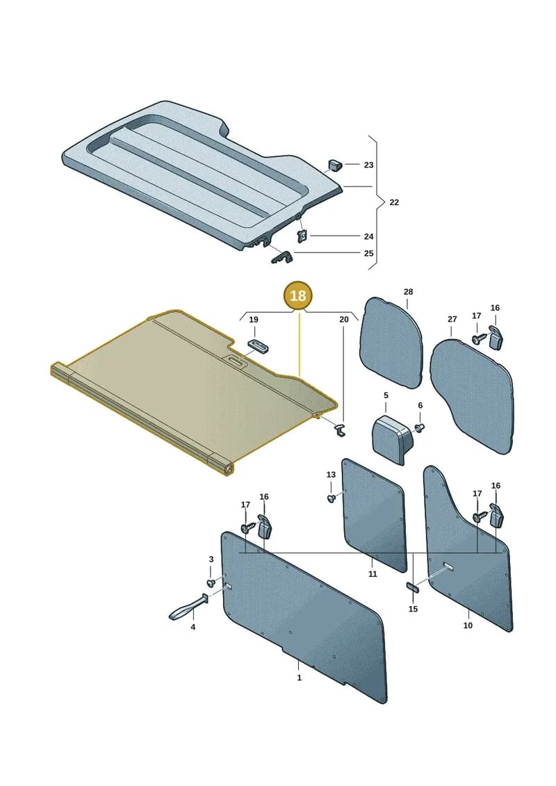 2K7867871G7K7 — Volkswagen Caddy Maxi (2020-2025) diagram 2ka867080, position 18