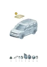 2K7877055DNVB Volkswagen Glass Cover with Seal (Not Pretreated NVB)