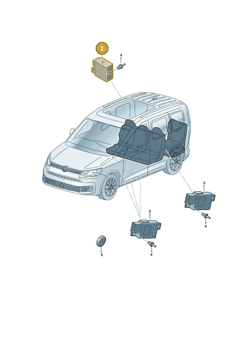 2K7959760D — Volkswagen Caddy Maxi (2020-2025) diagram 2ka959047, position 1