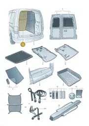 2K8017221 Volkswagen Grid Partition