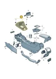 2K8864263B4PK Volkswagen Cover for Centre Console (Soul 4PK)