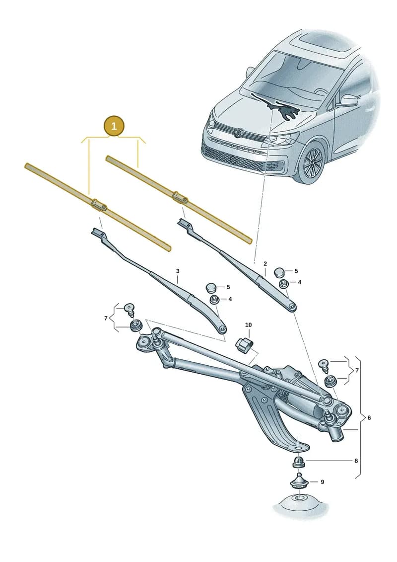 2K8998002 — Volkswagen Caddy Maxi (2020-2025) diagram 2ka955000, position 1