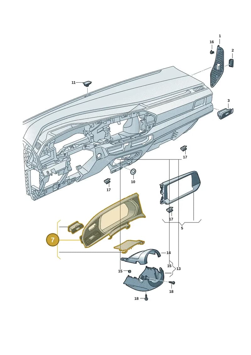 2K9858415ESZB — Volkswagen Caddy Maxi (2020-2025) diagram 2ka857010, position 7
