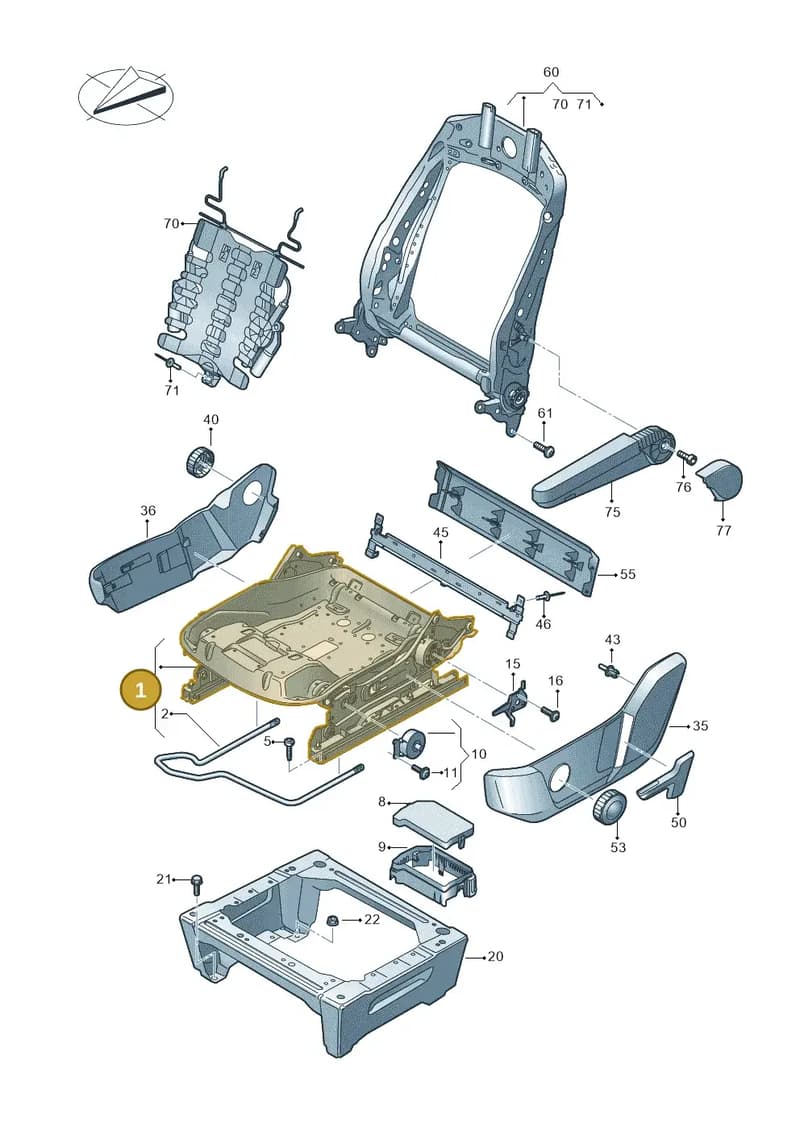 2N0881105DC — Volkswagen e-Crafter (2018-2024) diagram 599881040, position 1
