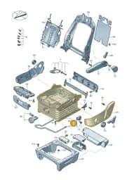 2N0881106BP Volkswagen Shock-Cushioning Seat