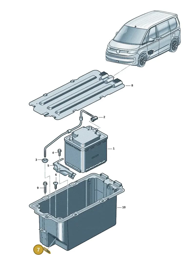 2N0915143B — Volkswagen Multivan (2021-2025) diagram 7t0915010, position 7