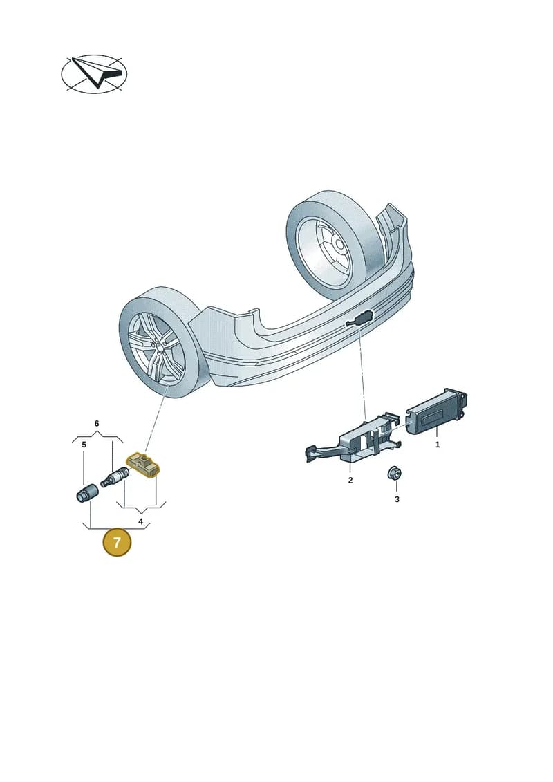 2N0998270A — Volkswagen Caddy Maxi (2020-2025) diagram 2ka907010, position 7
