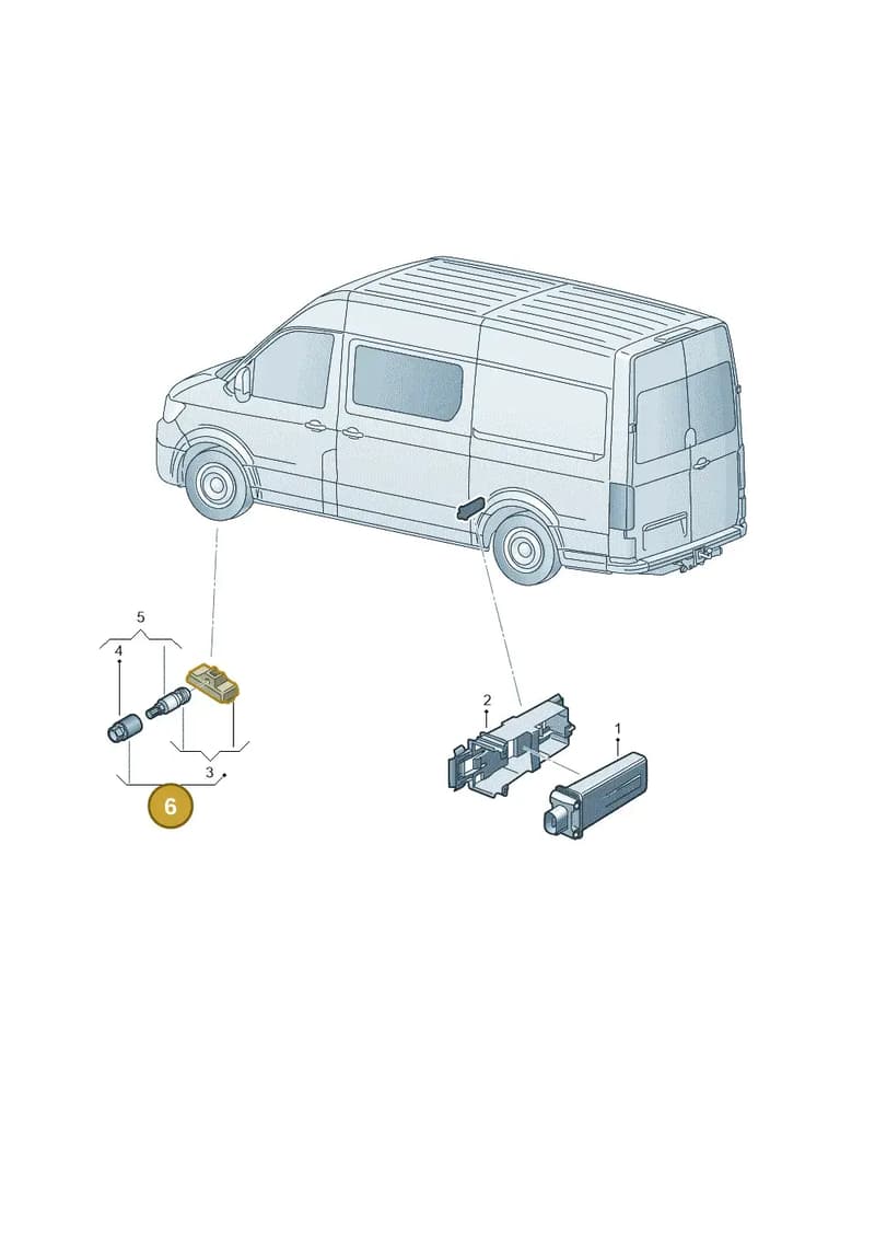 2N0998270A — Volkswagen Crafter (2016-2025) diagram 806907110, position 6