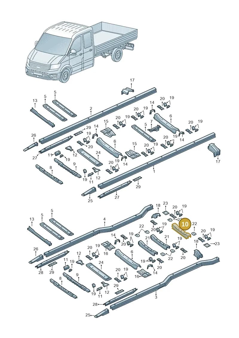 2NA801479 — Volkswagen Crafter (2016-2025) diagram 807803350, position 10