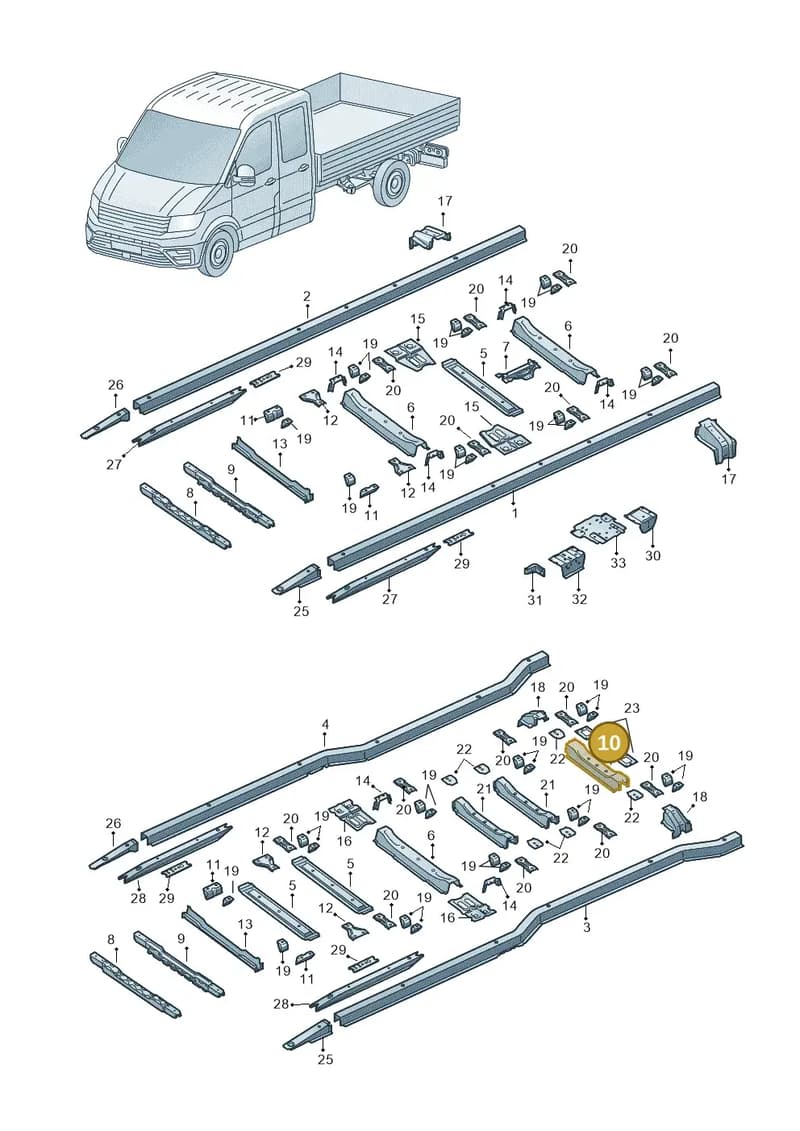 2NA801479 — Volkswagen Crafter (2016-2025) diagram 807803300, position 10