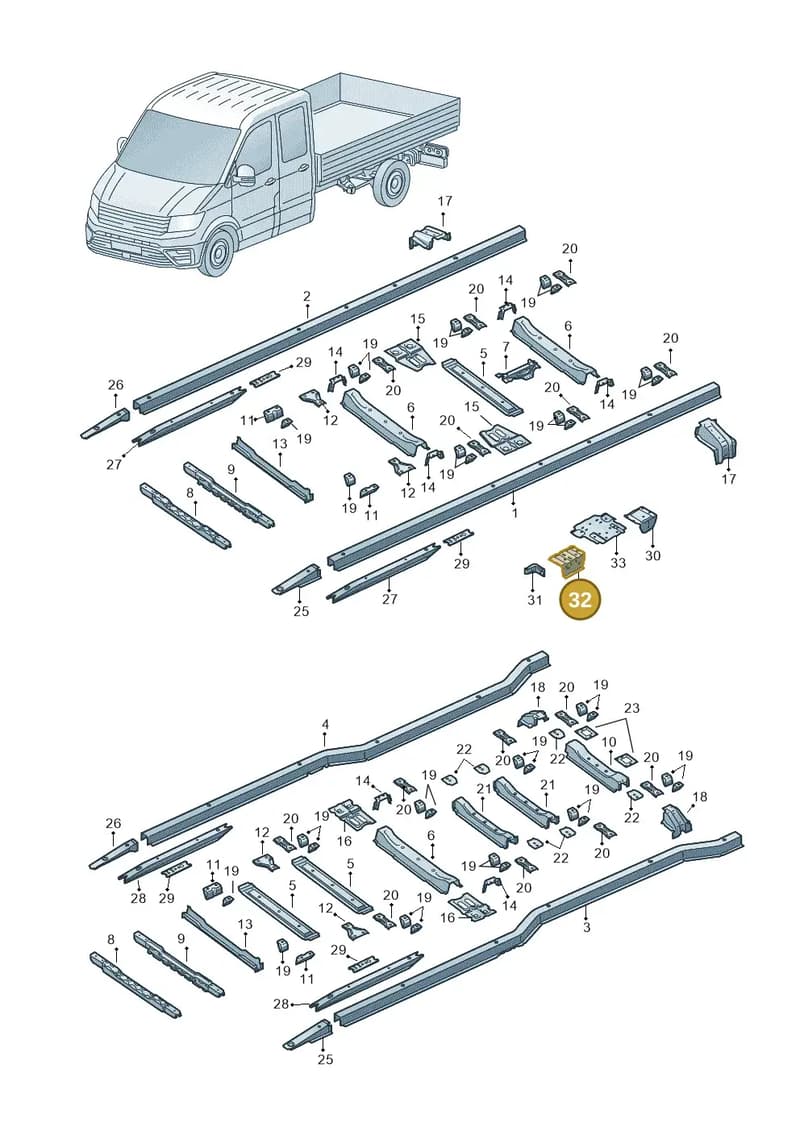 2NA801699 — Volkswagen Crafter (2016-2025) diagram 807803300, position 32