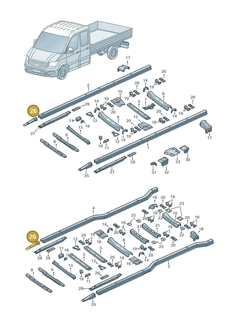 2NA802074A — Volkswagen Crafter (2016-2025) diagram 807803300, position 26