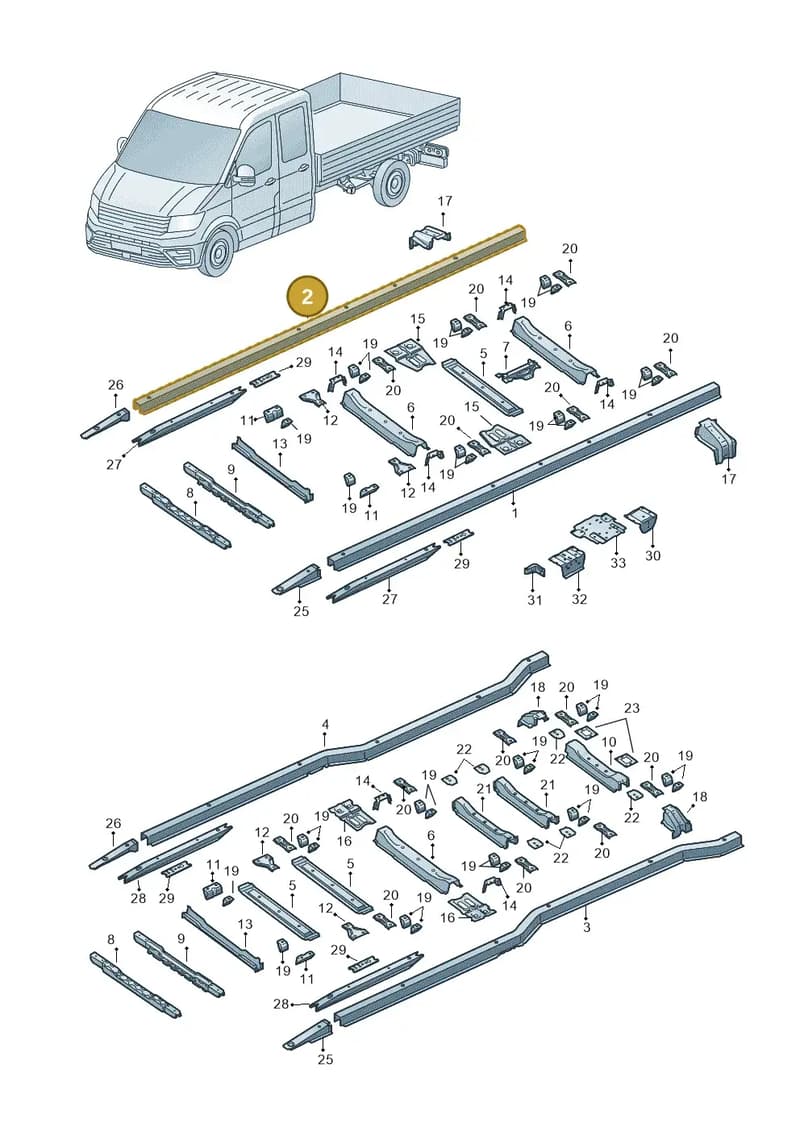 2NA802557A — Volkswagen Crafter (2016-2025) diagram 807803300, position 2