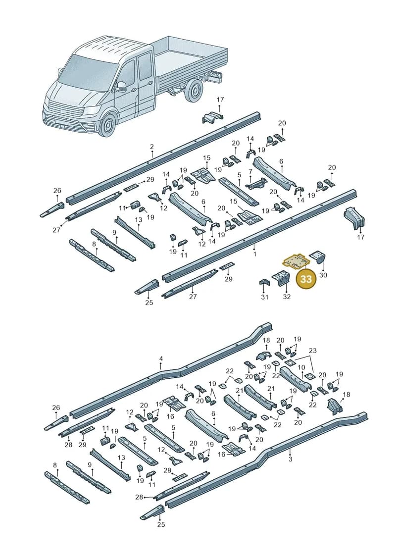 2NA802625 — Volkswagen Crafter (2016-2025) diagram 807803300, position 33