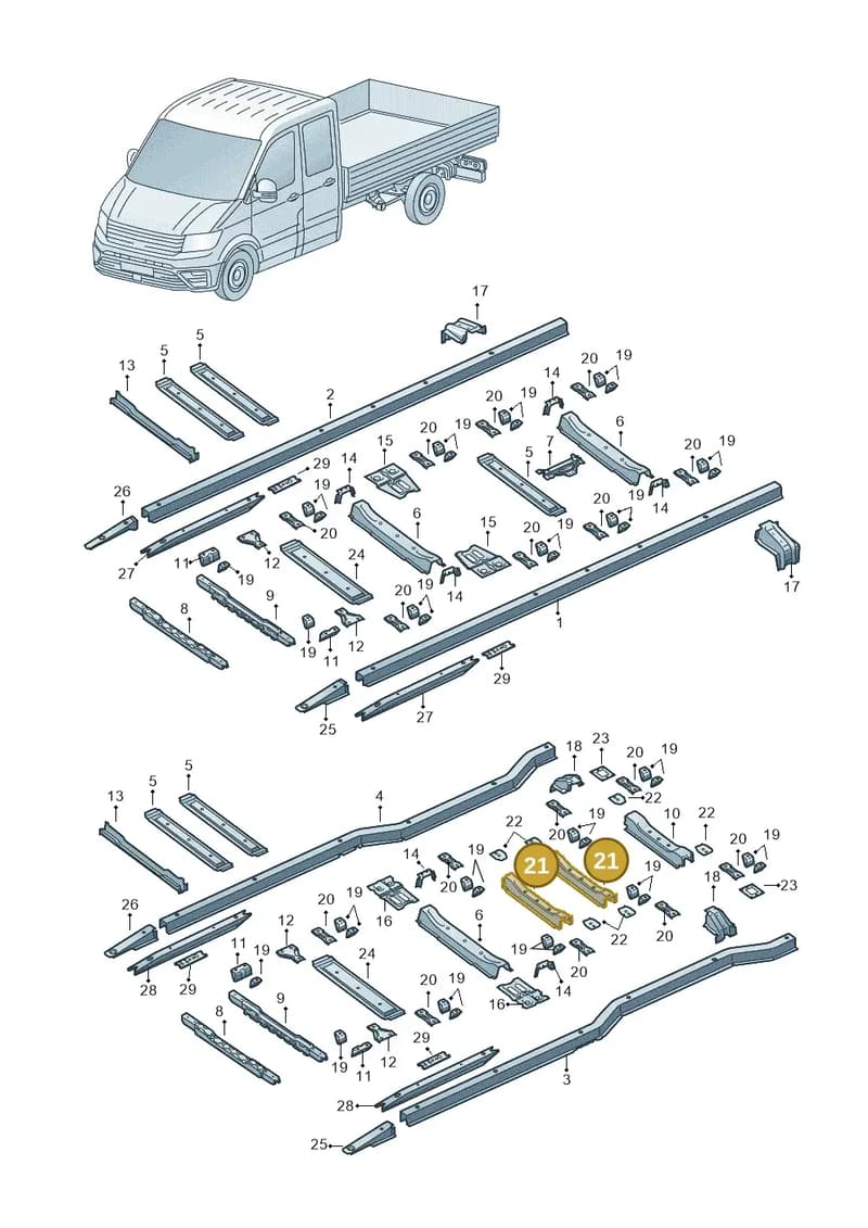 2NA803175 — Volkswagen Crafter (2016-2025) diagram 807803350, position 21