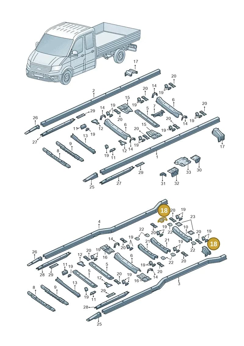 2NA804089A — Volkswagen Crafter (2016-2025) diagram 807803300, position 18
