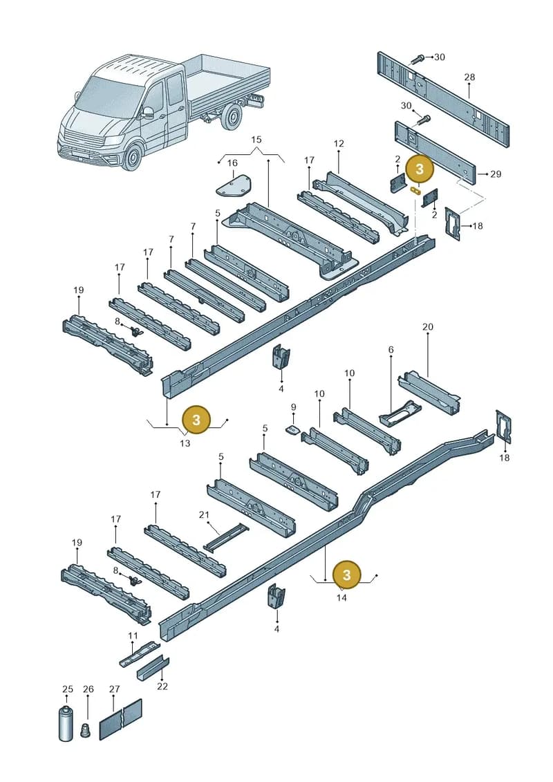 2NA804997 — Volkswagen Crafter (2016-2025) diagram 807803250, position 3