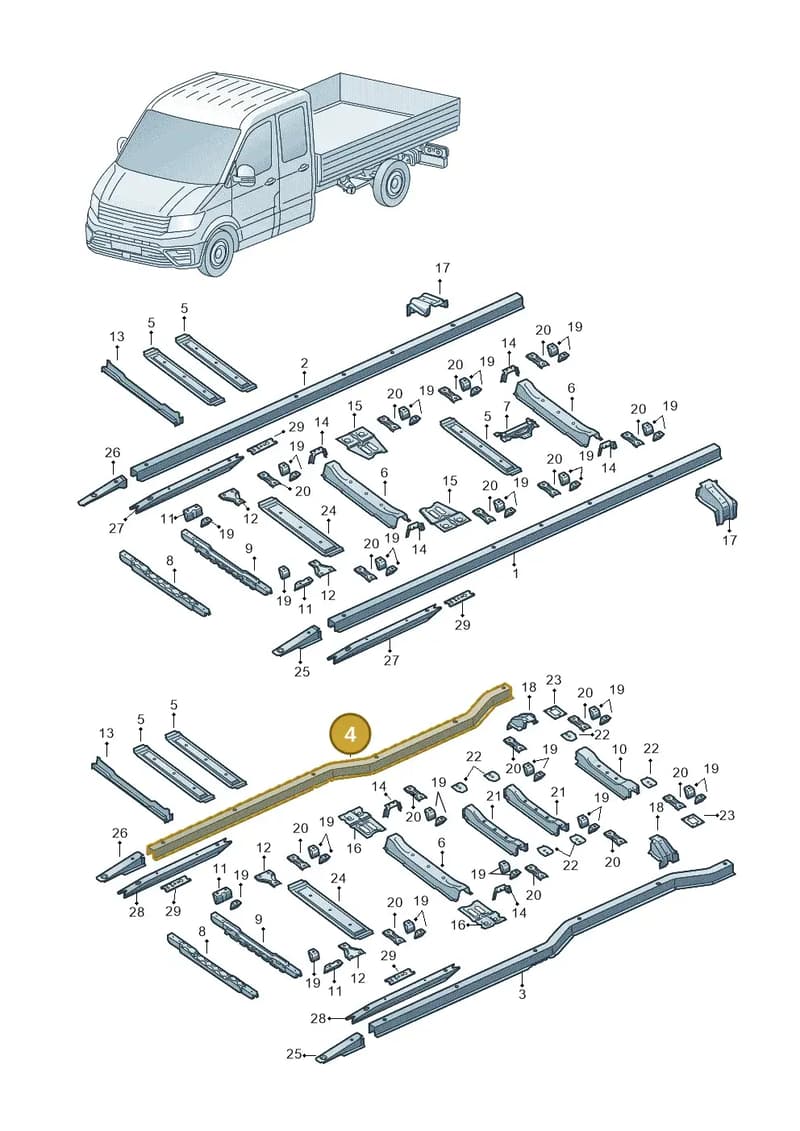 2NC803406C — Volkswagen Crafter (2016-2025) diagram 807803350, position 4