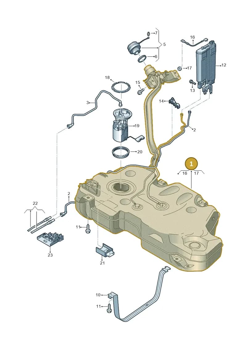 2Q0201055DN — Skoda Fabia (2021-2022) diagram 837201400, position 1