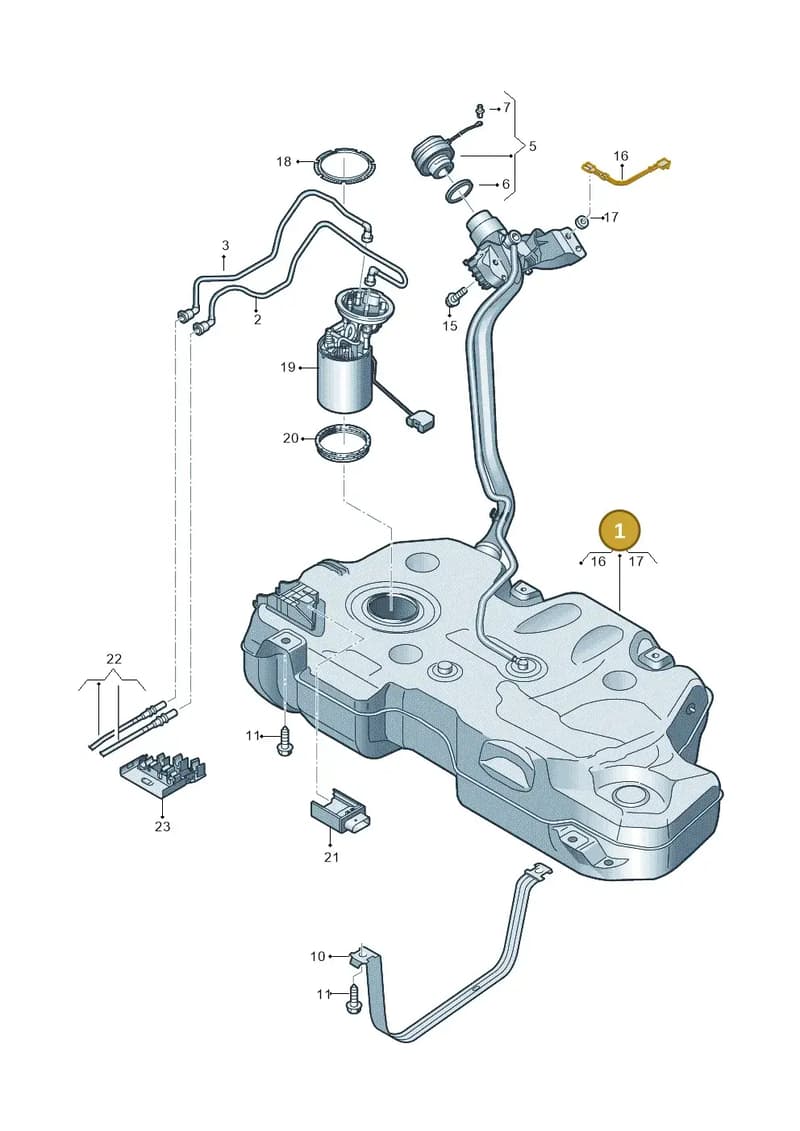 2Q0201055ED — Skoda Kamiq (2019-2020) diagram 837201600, position 1