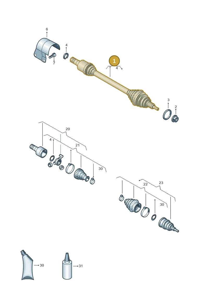 2Q0407272N — Skoda Fabia (2021-2022) diagram 837407240, position 1