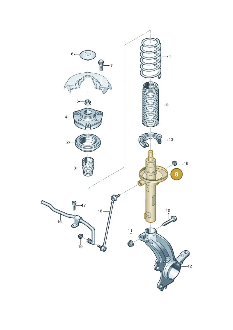 2Q0413031EG — Skoda Fabia (2021-2022) diagram 753411000, position 8