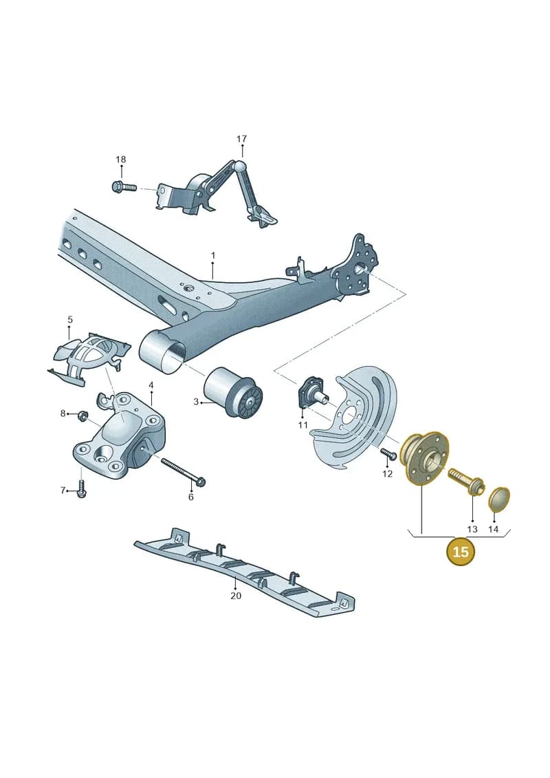 2Q0598611A — Skoda Kamiq (2019-2020) diagram 837500200, position 15
