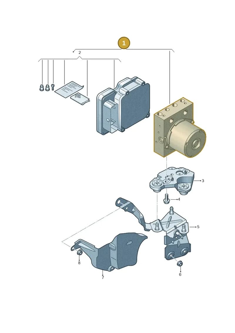 2Q0614517CRBEF — Audi A1 Sportback (2018-2025) diagram 592614000, position 1