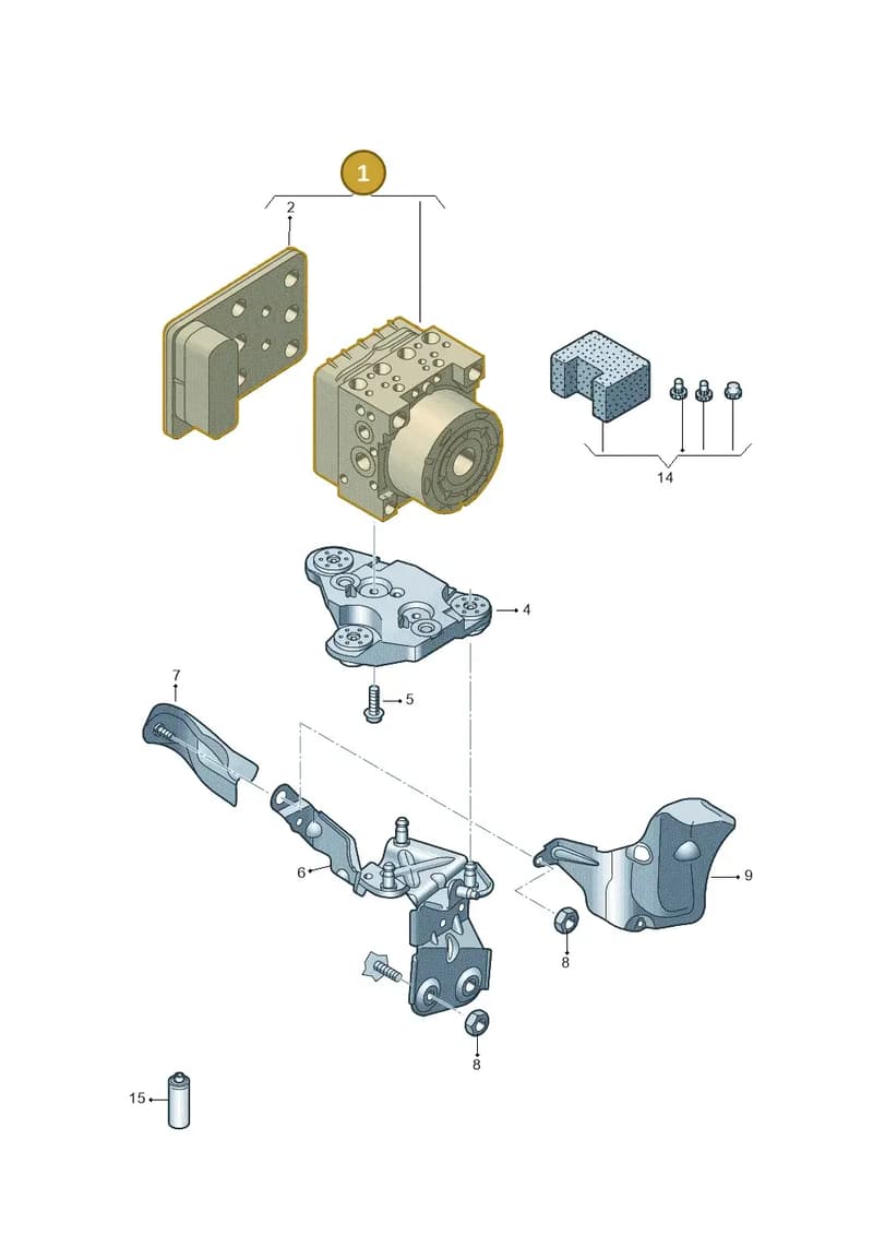 2Q0614517CTBEF — Skoda Fabia (2021-2022) diagram 837614000, position 1