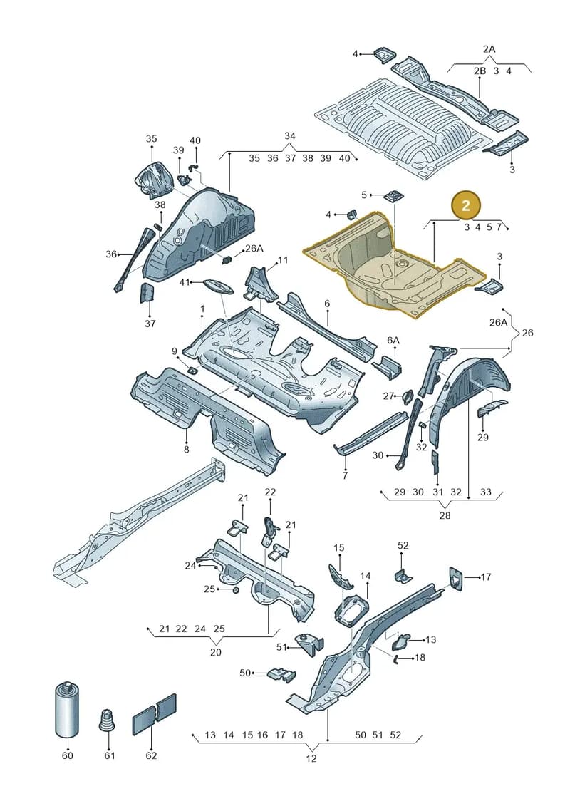 2Q0813114E — Skoda Kamiq (2019-2020) diagram 584803010, position 2