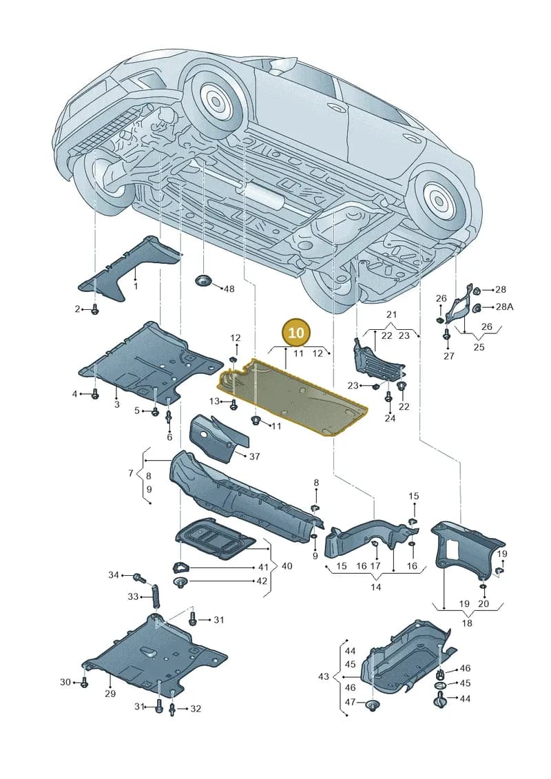 2Q0825202A — Skoda Kamiq (2019-2020) diagram 584825000, position 10