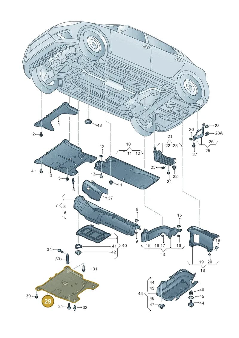 2Q0825902D — Skoda Kamiq (2019-2020) diagram 584825000, position 29