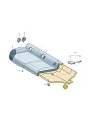 2Q0885305E Volkswagen Rear Seat Frame