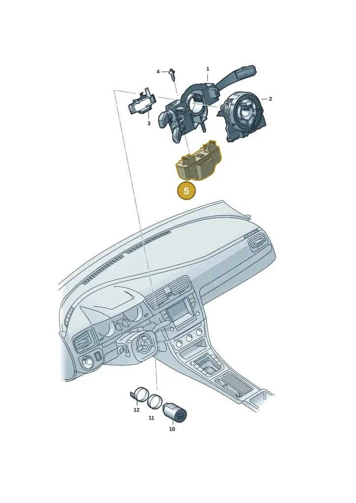 2Q0905861A — Skoda Fabia (2021-2022) diagram 6vn953055, position 5