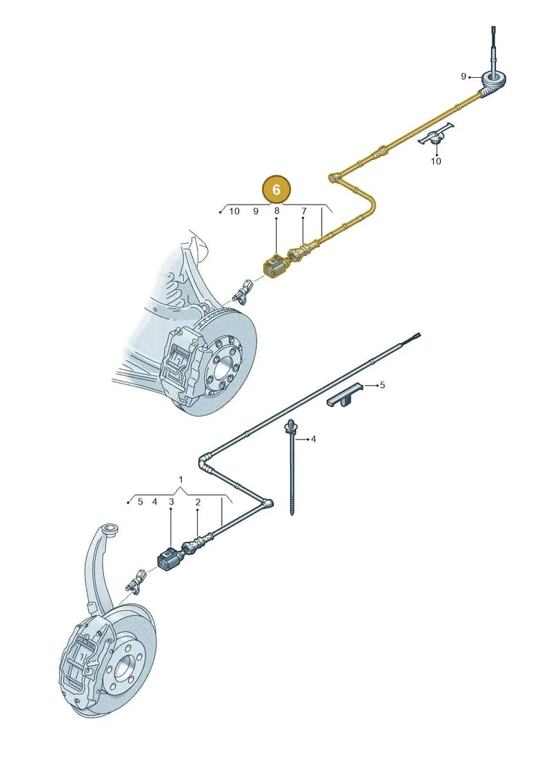 2Q0927904E — Audi A1 Sportback (2018-2025) diagram 592927100, position 6