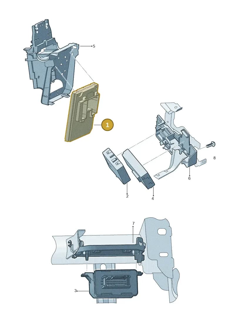 2Q0937090B — Skoda Rapid (2012-2022) diagram 740937028, position 1