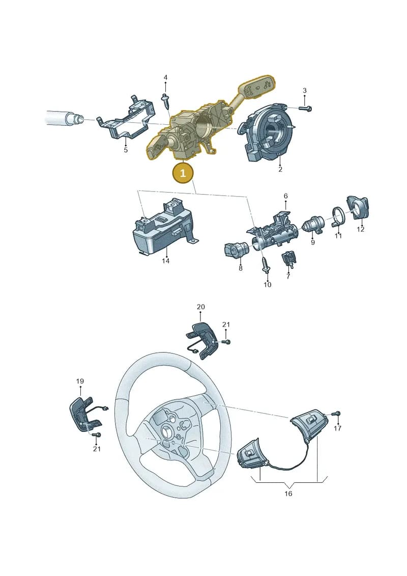 2Q0953502CIGI — Volkswagen Polo (2017-2025) diagram 837953500, position 1