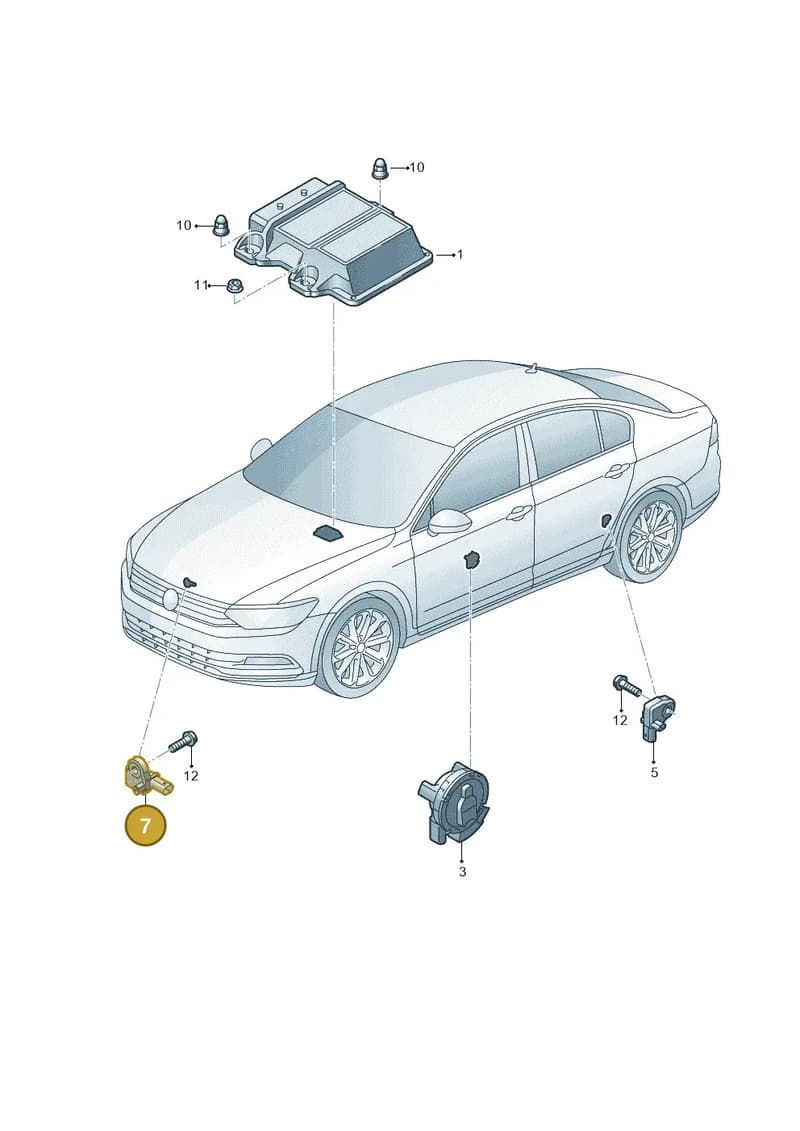 2Q0959659 — Volkswagen Polo (2019-) diagram 793959300, position 7
