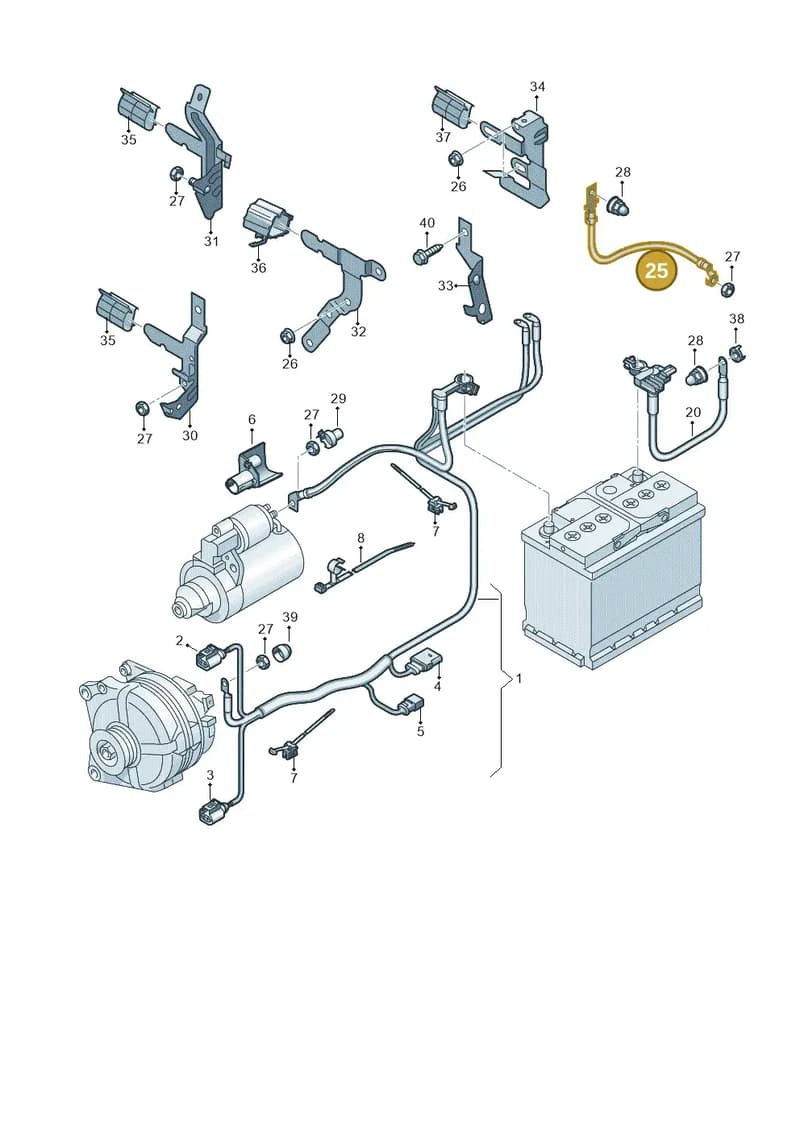 2Q0971537AC — Skoda Fabia (2021-2022) diagram 584971000, position 25