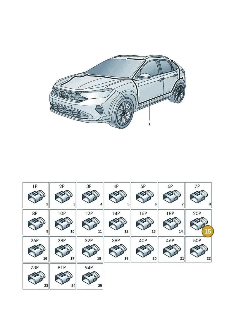2Q0971845B — Volkswagen Nivus (2020-) diagram 67b971080, position 15