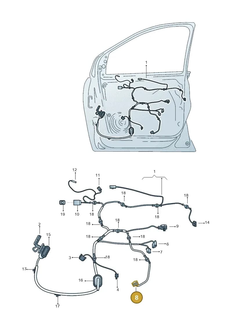 2Q0972724 — Volkswagen Nivus (2020-) diagram 67b972034, position 8