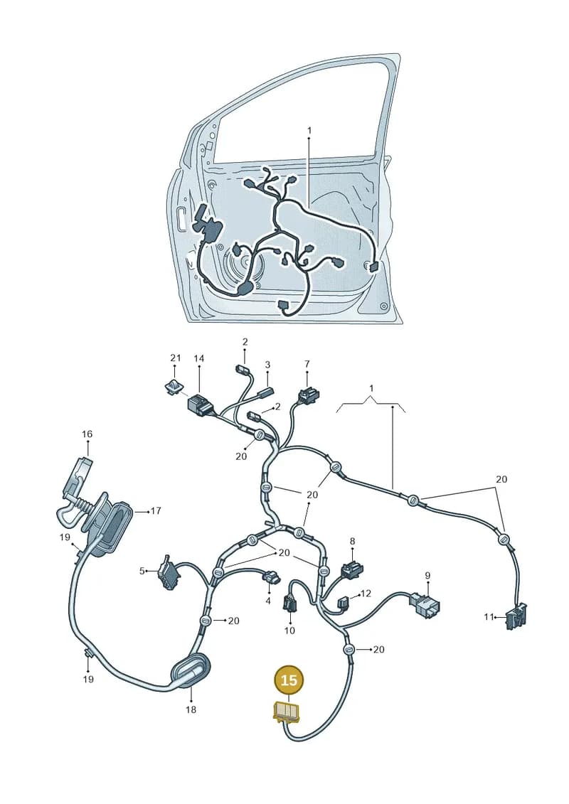 2Q0972724 — Volkswagen Taigo (2021-2025) diagram 837972340, position 15