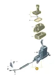 2Q1713023AD Volkswagen Selector Mechanism