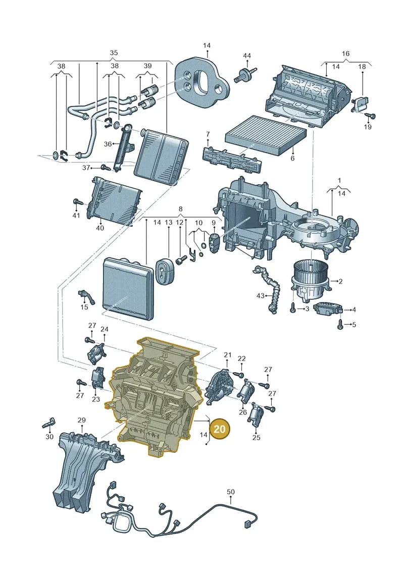 2Q1820353C — Skoda Fabia (2021-2022) diagram 587820200, position 20