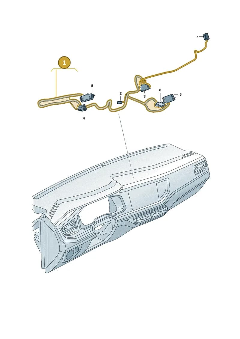2Q1971566A — Volkswagen T-Cross (2018-2025) diagram 971566008, position 1