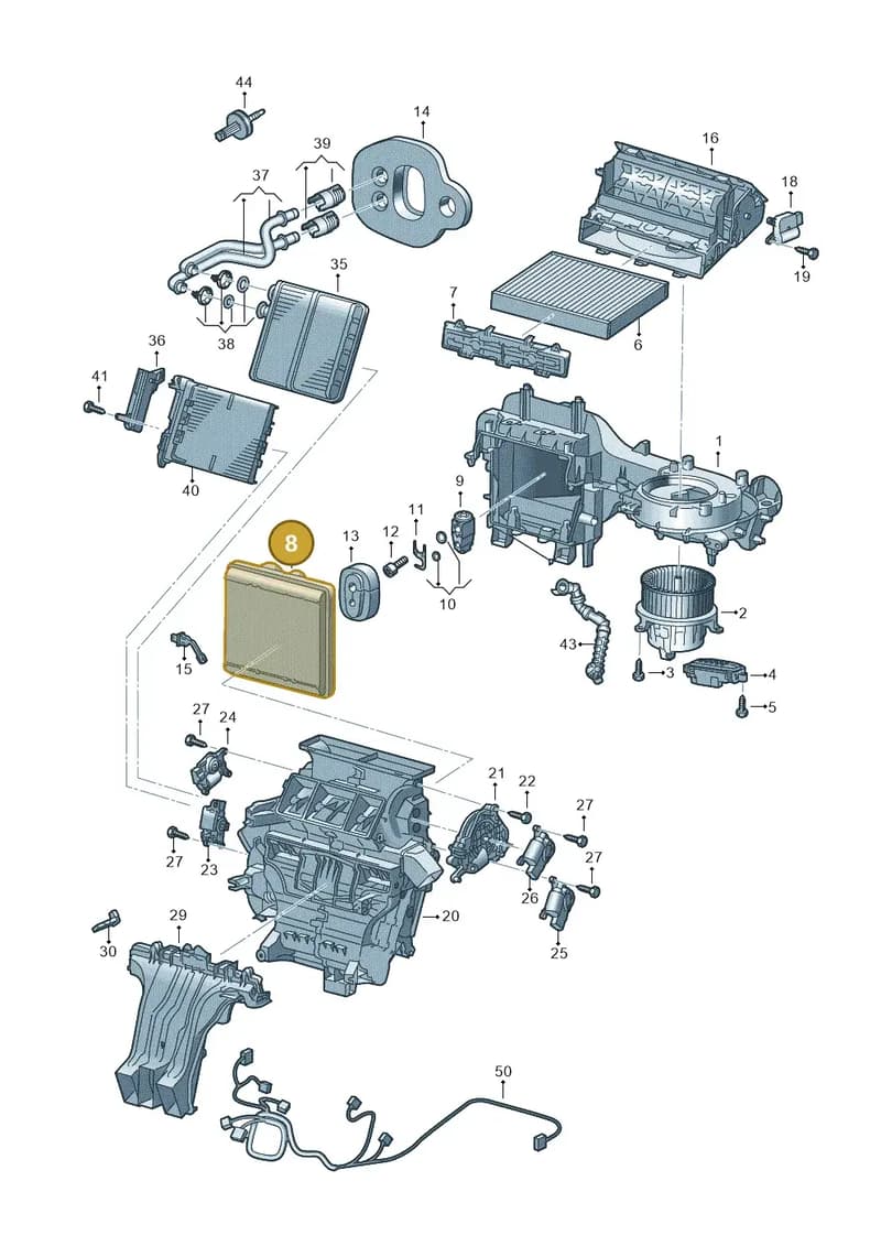 2Q2816100 — Audi A1 Sportback (2018-2025) diagram 837820200, position 8