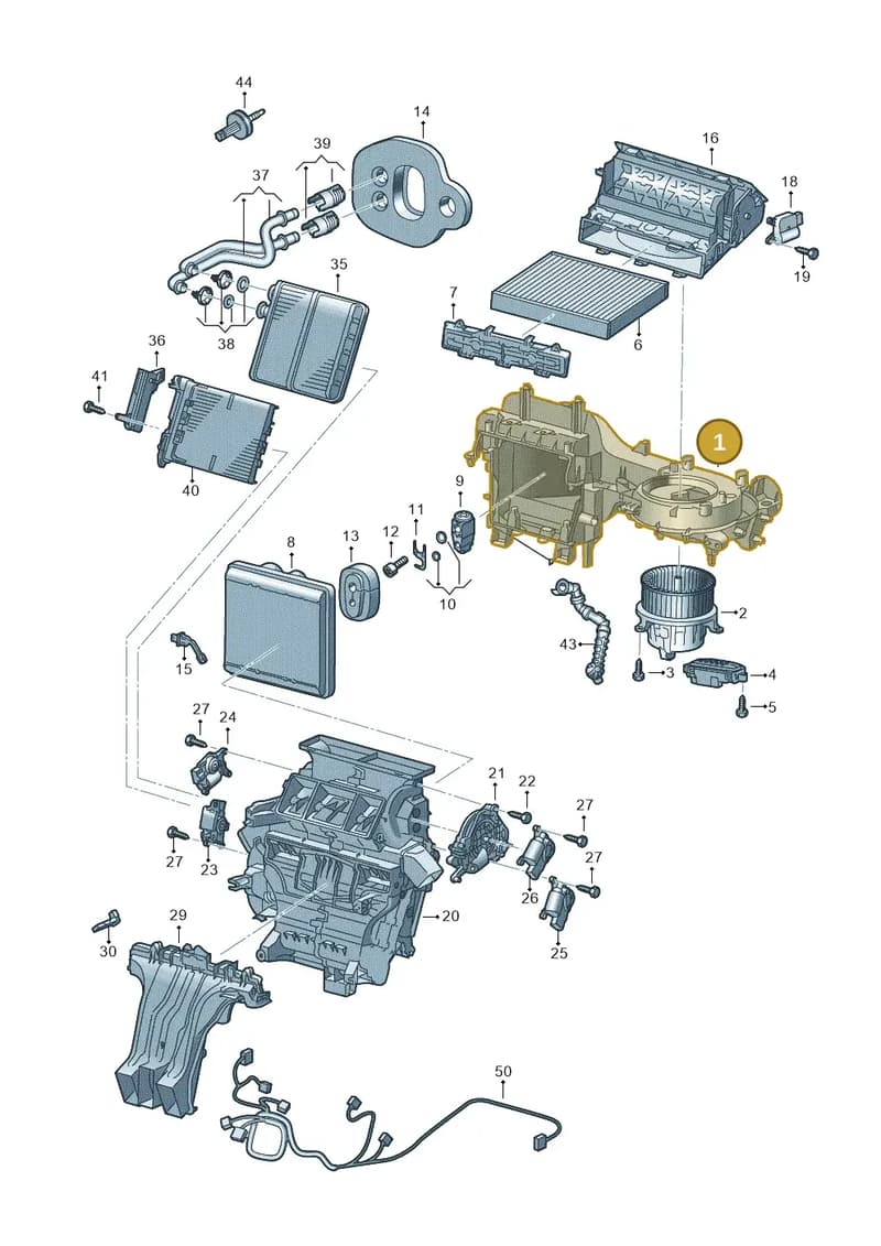 2Q2820007B — Audi A1 Sportback (2018-2025) diagram 837820200, position 1