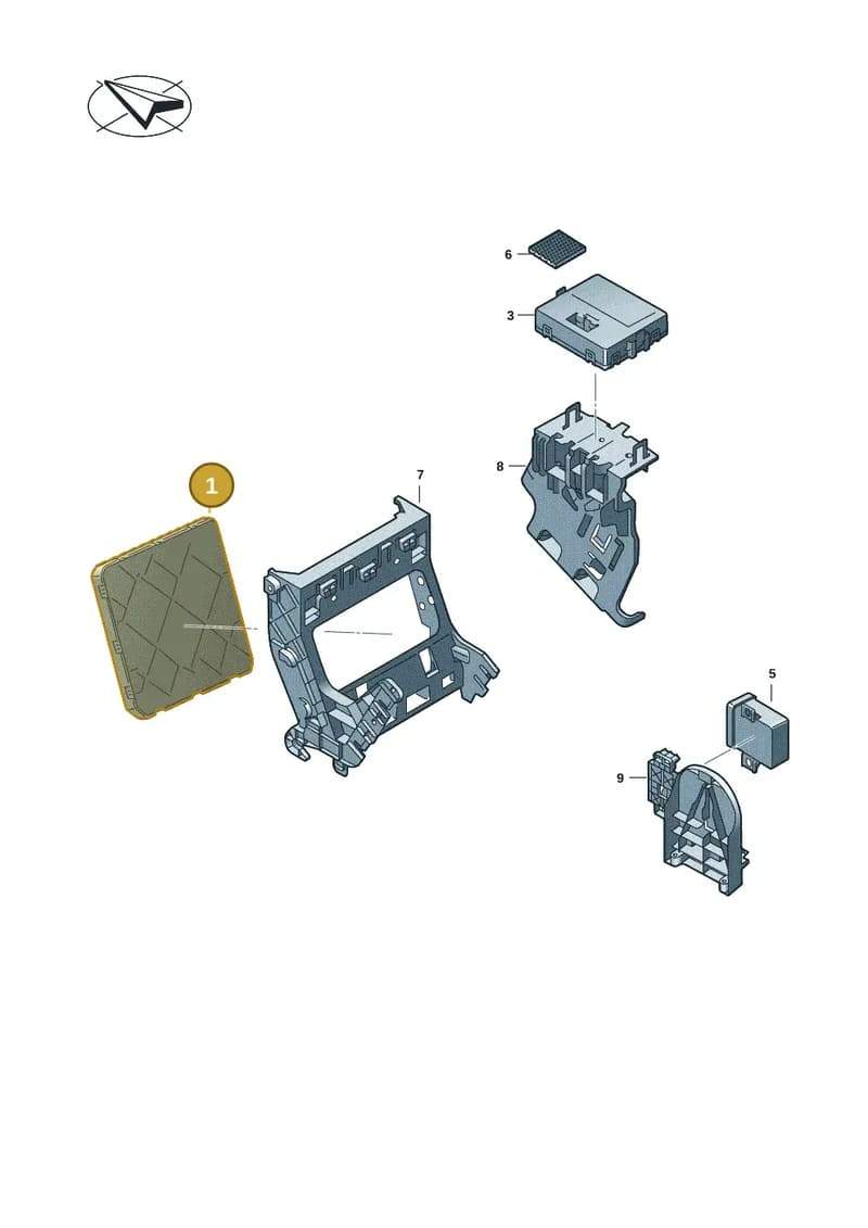 2Q5937190B — Volkswagen Transporter Multivan (2019-2024) diagram 7em937050, position 1